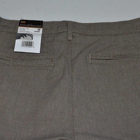 Lee Effortless Wash & Wear Straight Leg Relax Fit Mid Rise Size 10 Short - Picture 9 of 14
